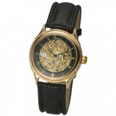 Мужские золотые часы "Скелетон" 41950Д.556
